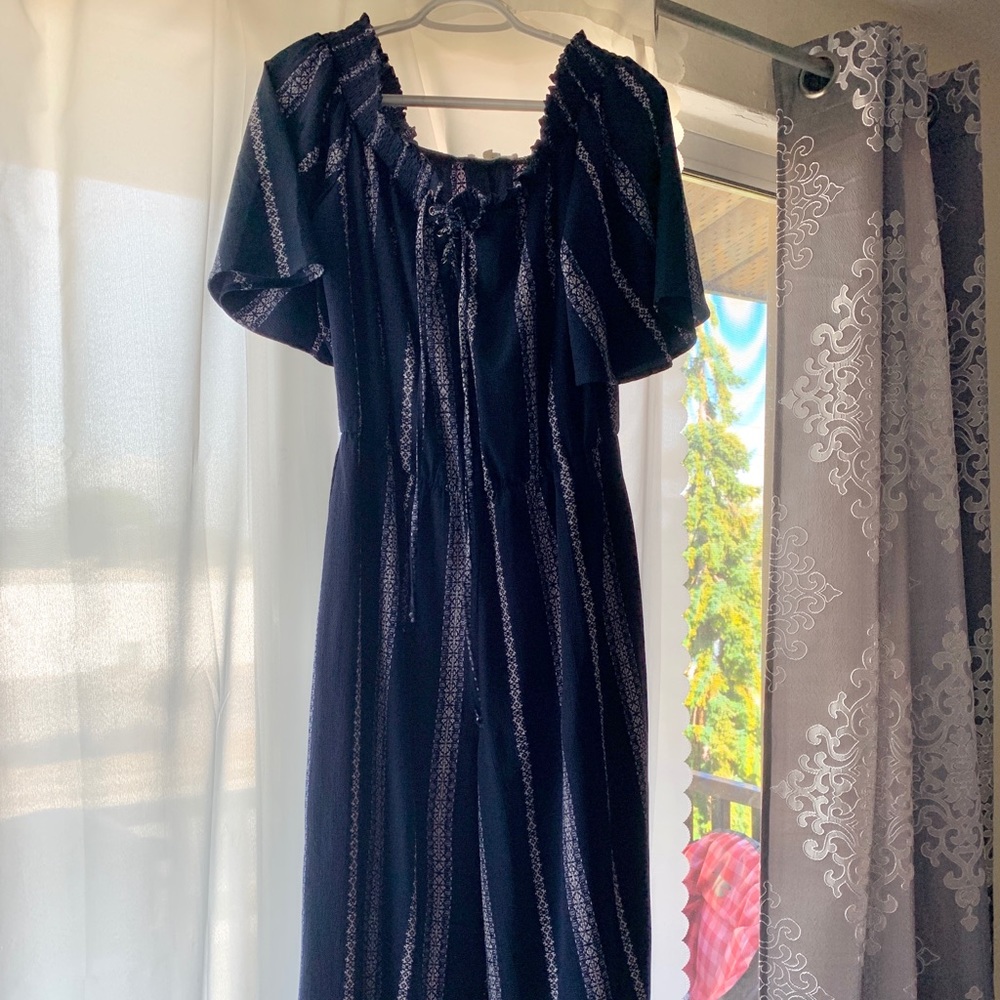 Cropped off the shoulder jumpsuit